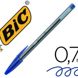 Bolígrafo Bic Cristal ultrafine tinta azul